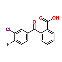 2-(3-Chloro-4-fluorobenzoyl)benzoic acid结构式