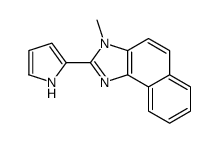 3-methyl-2-(1H-pyrrol-2-yl)benzo[e]benzimidazole Structure