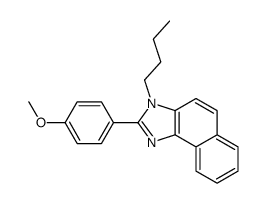 3-butyl-2-(4-methoxyphenyl)benzo[e]benzimidazole结构式