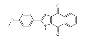 2-(4-methoxyphenyl)-1H-benzo[f]indole-4,9-dione结构式