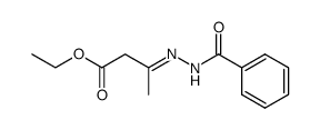 ethyl 3-(2-benzoylhydrazono)butanoate Structure