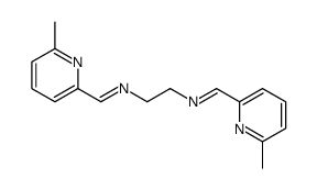 N,N'-bis[(6-methyl-2-pyridyl)methylene]ethylenediamine结构式