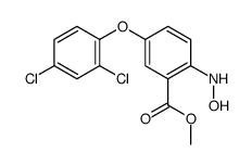 methyl 5-(2,4-dichlorophenoxy)-2-(hydroxyamino)benzoate结构式