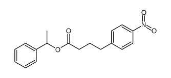 1-phenylethyl 4-(4-nitrophenyl)butanoate结构式