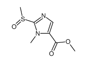 1-methyl-2-methylsulfinyl-5-methoxycarbonylimidazole结构式