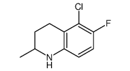 5-chloro-6-fluoro-2-methyl-1,2,3,4-tetrahydroquinoline Structure