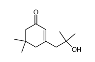 5,5-Dimethyl-3-(2'-hydroxy-2'-methyl-1'-propyl)-2-cyclohexen-1-on结构式