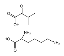 (2S)-2,6-diaminohexanoic acid,3-methyl-2-oxobutanoic acid Structure