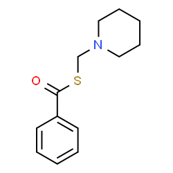Thiobenzoic acid S-(1-piperidinylmethyl) ester Structure