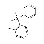 Pyridine, 4-(dimethylphenylsilyl)-3-methyl- (9CI) Structure