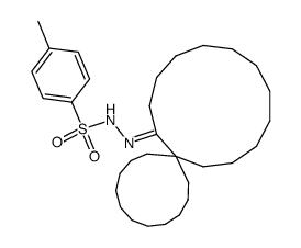 spiro[12.11]tetracosan-13-one tosylhydrazone结构式