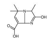 1H-Pyrrolo[1,2-a]imidazole-7-carboxylicacid,2,3,5,7a-tetrahydro-3,5,5-trimethyl-2-oxo-(9CI) structure