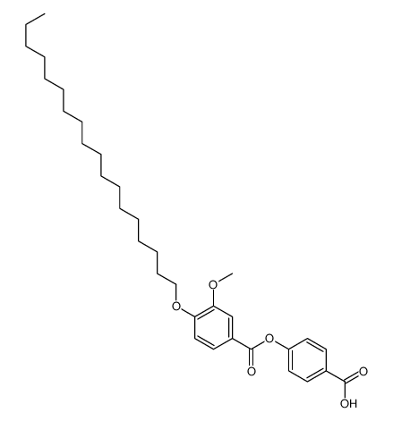 4-(3-methoxy-4-octadecoxybenzoyl)oxybenzoic acid Structure