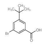 3-溴-5-(1,1-二甲基乙基)苯甲酸结构式