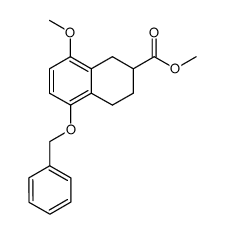 methyl 5-benzyloxy-1,2,3,4-tetrahydro-8-methoxynaphthalene-2-carboxylate结构式