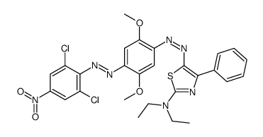 5-[[4-[(2,6-dichloro-4-nitrophenyl)azo]-2,5-dimethoxyphenyl]azo]-N,N-diethyl-4-phenyl-2-thiazol-2-amine picture