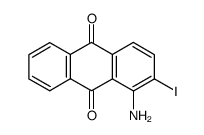 1-amino-2-iodo-9,10-anthraquinone Structure