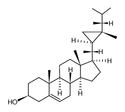 (22R,23R,24R)-22,23-methylene-23,24-dimethylcholest-5-en-3β-ol Structure