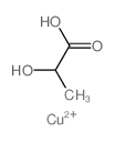 Copper, bis[2-(hydroxy-kO)propanoato-kO]- structure