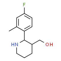 3-Piperidinemethanol,2-(4-fluoro-2-methylphenyl)-(9CI)结构式