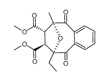6-ethyl-9-methyl-7β,8α-bis(methoxycarbonyl)-6,7,8,9-tetrahydro-6α,9α-epoxybenzocyclooctene-5,10-dione Structure