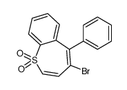 4-bromo-5-phenyl-1λ6-benzothiepine 1,1-dioxide Structure