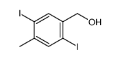 (2,5-diiodo-4-methylphenyl)methanol Structure