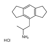 1-(1,2,3,5,6,7-hexahydro-s-indacen-4-yl)propan-2-amine,hydrochloride结构式