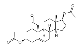 19-formyl-5-androstene-3β,17β-diol diacetate Structure