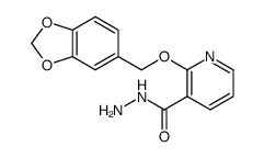 2-(1,3-benzodioxol-5-ylmethoxy)pyridine-3-carbohydrazide Structure