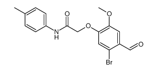 Acetamide, 2-(5-bromo-4-formyl-2-methoxyphenoxy)-N-(4-methylphenyl) Structure