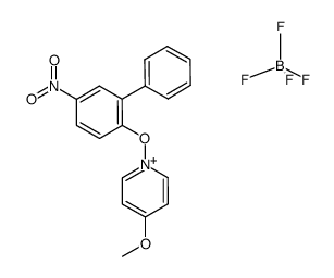 4-methoxy-1-(4-nitro-2-phenylphenoxy)-pyridinium tetrafluoroborate结构式