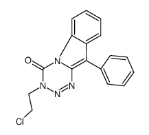 3-(2-chloroethyl)-10-phenyl-[1,2,3,5]tetrazino[5,4-a]indol-4-one结构式