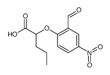 2-(2-formyl-4-nitrophenoxy)pentanoic acid Structure