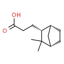 endo-3,3-dimethylbicyclo[2.2.1]heptane-2-propionic acid structure