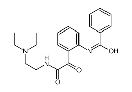 N-[2-[2-[2-(diethylamino)ethylamino]-2-oxoacetyl]phenyl]benzamide结构式