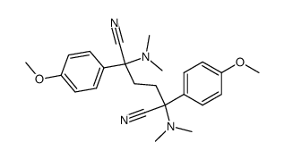2,5-Bis(dimethylamino)-2,5-bis(4-methoxyphenyl)adiponitrile Structure