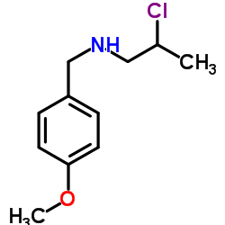 2-Chloro-N-(4-methoxybenzyl)-1-propanamine Structure