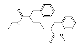 2,6-dibenzyl-heptanedioic acid diethyl ester结构式