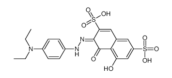 3-[[4-(diethylamino)phenyl]hydrazinylidene]-5-hydroxy-4-oxonaphthalene-2,7-disulfonic acid结构式