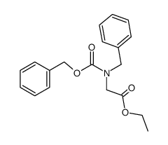 N-Benzyl-N-carbobenzoxyglycine ethyl ester Structure