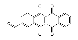 9-acetyl-6,11-dihydroxy-7,8-dihydrotetracene-5,12-dione Structure