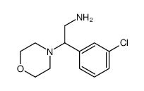 2-(3-chlorophenyl)-2-morpholin-4-ylethanamine Structure