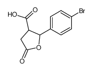 2-(4-bromo-phenyl)-5-oxo-tetrahydro-furan-3-carboxylic acid结构式