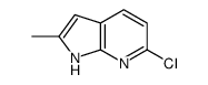 6-chloro-2-methyl-1H-pyrrolo[2,3-b]pyridine Structure