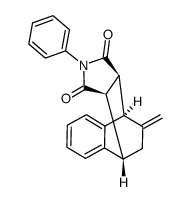 (3aR,4S,9S,9aS)-10-methylene-2-phenyl-3a,4,9,9a-tetrahydro-1H-4,9-ethanobenzo[f]isoindole-1,3(2H)-dione Structure