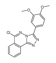 6-chloro-3-(3,4-dimethoxyphenyl)-[1,2,4]triazolo[3,4-a]phthalazine Structure