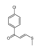 1-(4-chlorophenyl)-3-methylsulfanylprop-2-en-1-one结构式