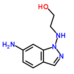 2-[(6-Amino-1H-indazol-1-yl)amino]ethanol结构式