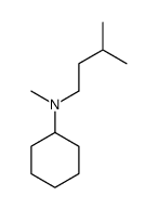 N-methyl-N-(3-methylbutyl)cyclohexanamine结构式